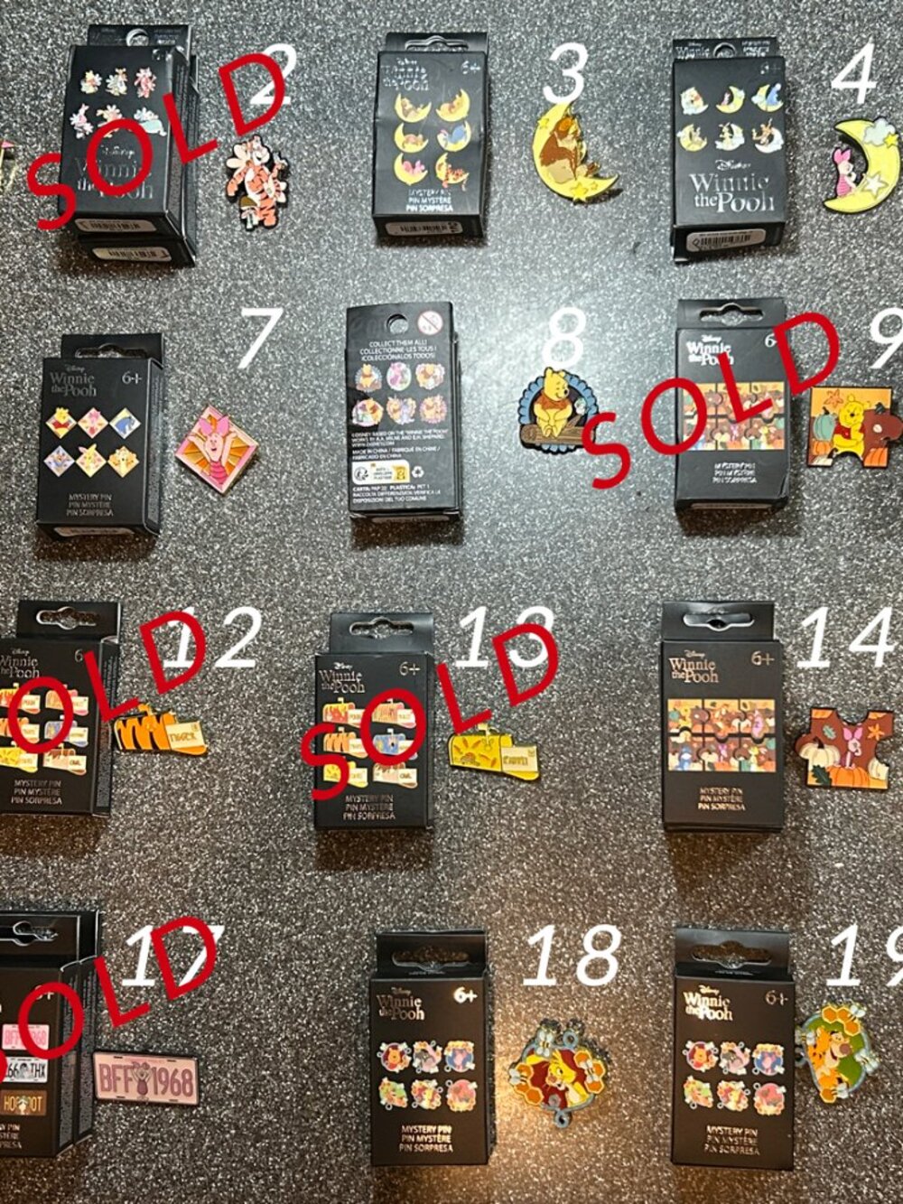 Buy/Trade Pooh & Friends Blind Box Mystery Pins - updated 7/2/2026